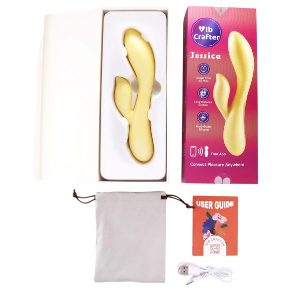 LP Jessica - Intelligenter Vibrator mit Klitorisarm (Gelb)