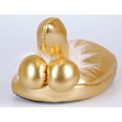 Goldpantoffeln - mit Penis