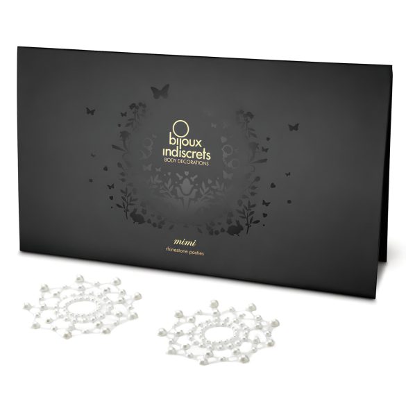 Glänzende Diamanten Brustwarzen-Sticker (Perle)