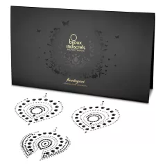 Schimmernde Diamanten Intimschmuck-Set - 3-teilig (schwarz)