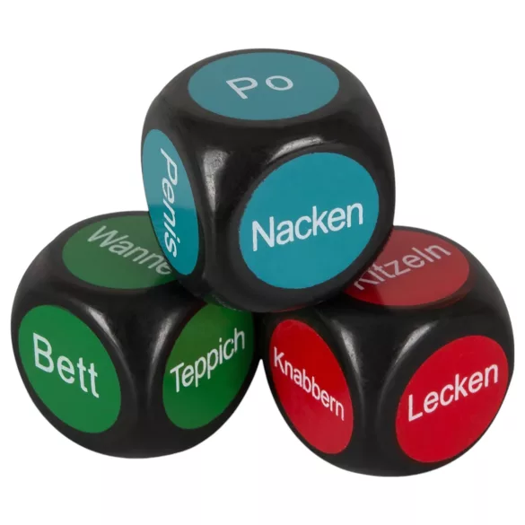 Sex-Würfel auf Deutsch (3 Stk.)