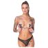 Cottelli - Nippelaufkleber mit Piercing (schwarz)