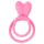 Pulselock Cocktura - Penis- und Hodenring mit Häschenmotiv (pink)