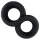Pulselock Taur - Doppel-Penis- und Hodenring (schwarz) - 20 mm.