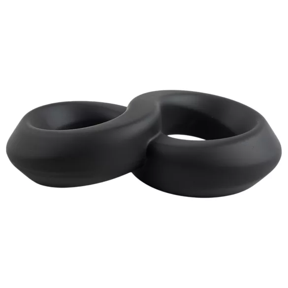 Pulselock Taur - Doppel-Penis- und Hodenring (schwarz) - 20 mm.