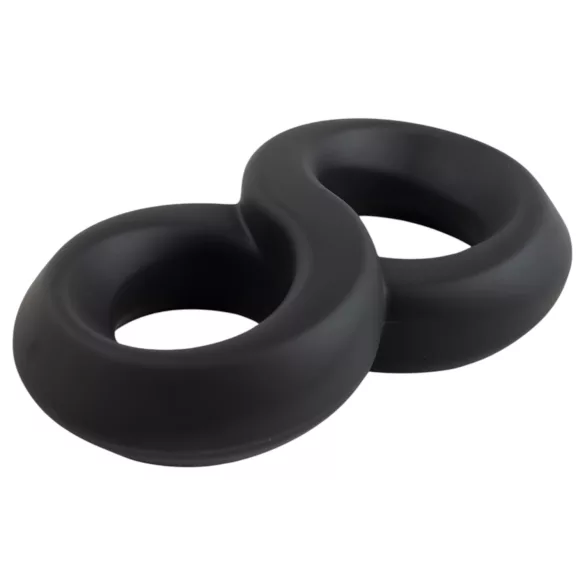 Pulselock Taur - Doppel-Penis- und Hodenring (schwarz) - 20 mm.