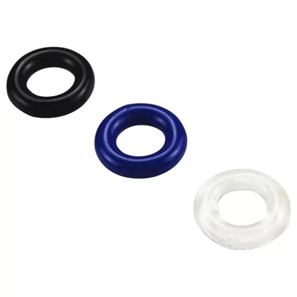 Pulselock Cirkl - TPE-Penisring-Set, 3 Stück (schwarz)