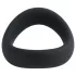 Pulselock Cocktura - gedrehter Silikon-Hodenring (schwarz) - 45 mm