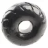 Pulselock Forge - schwarzer TPE-Penisring mit Radmuster (19 mm)