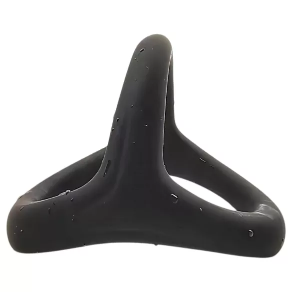 Pulselock Taur - Y-förmiger Penis- und Hodenschnürring (schwarz) - S