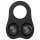 Pulselock Taur - Silikon-Hodenring mit beschwerten Kugeln (schwarz)