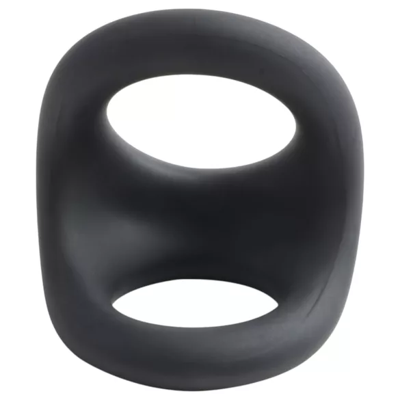 Pulselock Taur - konturierter Penis- und Hodenring (schwarz)