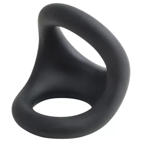 Pulselock Taur - konturierter Penis- und Hodenring (schwarz)