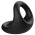 Pulselock Taur - konturierter Penis- und Hodenring (schwarz)