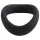 Pulselock Cocktura - gedrehter Silikon-Hodenring (schwarz) - 5 cm