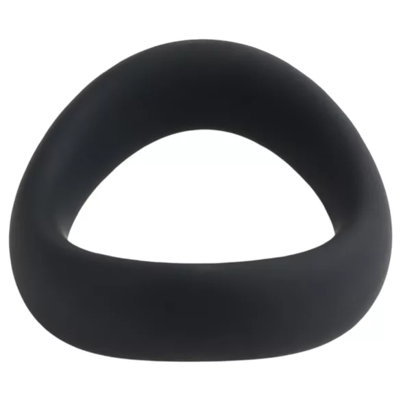 Pulselock Cocktura - gedrehter Silikon-Hodenring (schwarz) - 5 cm