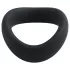 Pulselock Cocktura - gedrehter Silikon-Penisring (schwarz) - 47,5 mm