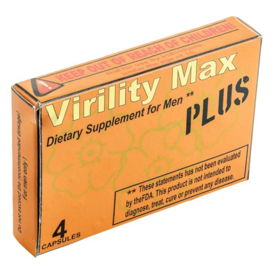 Virility Max Plus - Nahrungsergänzungskapseln für Männer (4 Stück)