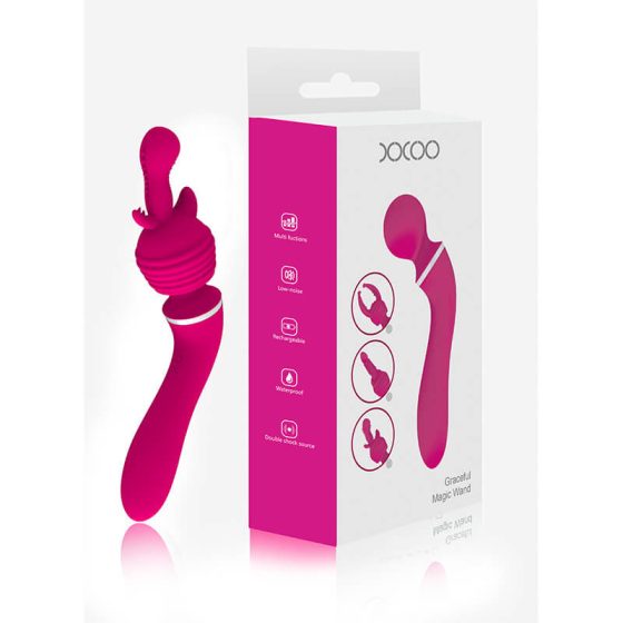 Lonely - 2in1 Austauschbarer Massagekopf und G-Punkt Vibrator (Pink)