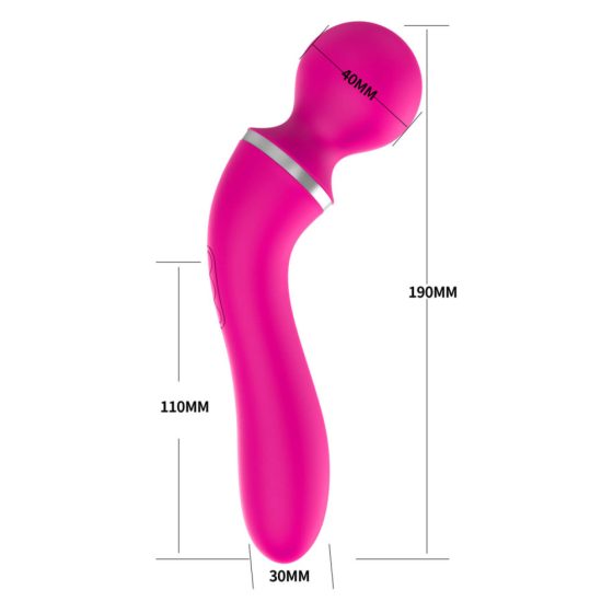 Lonely - 2in1 Austauschbarer Massagekopf und G-Punkt Vibrator (Pink)