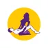 Desirel Magic Pillow - aufblasbares Keil-Sexpolster (dunkellila)