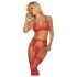 Mapalé - Dessous-Set mit Strumpfhalter (Rot)