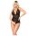Mapalé - Offenes Spitzen-Body (Schwarz) - M