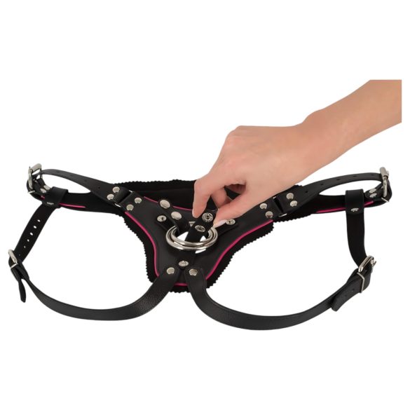 ZADO - Leder-Unterteil für Strap-ons (schwarz) - S-L