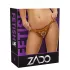 ZADO - Leder Bodygeschirr für Strap-On (braun)