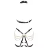 ZADO - 2-teiliges Leder-Harness-Set (schwarz-gold)