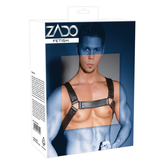ZADO - Leder Brustgeschirr (Schwarz)