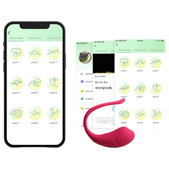 Funny Me - Intelligentes, wiederaufladbares Vibrations-Ei (Pink)