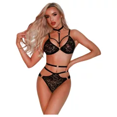 JSY 031 - erotisches Dessous-Set (schwarz)