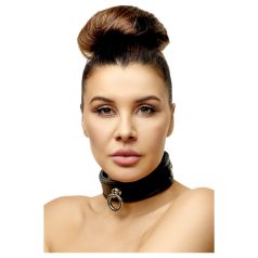 ZADO - Lederhalsband (schwarz)