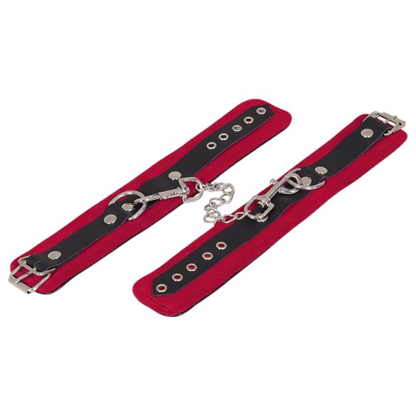 ZADO - Lederfesseln für Knöchel (Rot)