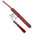 ZADO - Lederhalsband und Leine (Rot)