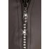 Svenjoyment - Glänzender Herren-Tanga mit Strass-Reißverschluss (Schwarz)