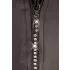 Svenjoyment - glänzender Herren-String mit Strass-Reißverschluss (schwarz) - L