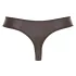 Svenjoyment - glänzender Herren-String mit Strass-Reißverschluss (schwarz) - XL