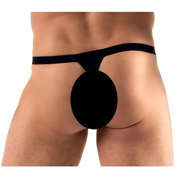 Svenjoyment - Glitzer Herren-Tanga (schwarz)