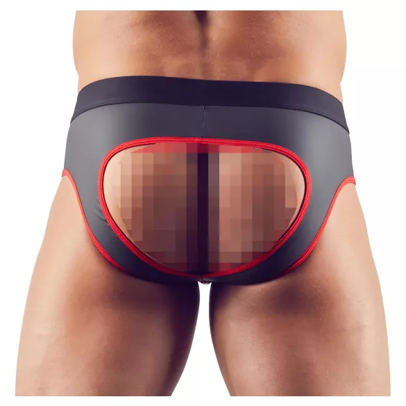 Svenjoyment - Offene Jock-Unterhose (schwarz)