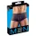Svenjoyment - Transparente, gestreifte Boxershorts (schwarz)