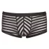 Svenjoyment - Transparente, gestreifte Boxershorts (schwarz)