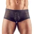 Svenjoyment - Transparente, gestreifte Boxershorts (schwarz) - L
