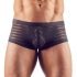 Transparenter Streifenboxer (schwarz) - XL