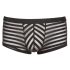 Transparenter Streifenboxer (schwarz) - XL