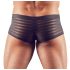 Transparente, gestreifte Boxershorts (schwarz) - XXL