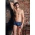 NEK - Schwarze Schnürung Netz-Boxershorts (Blau) - M