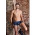 NEK - Schwarze Schnürung Netz-Boxershorts (Blau) - M