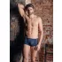 NEK - Schwarze Schnürnetz-Boxershorts (Blau) - L